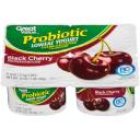 Great Value Probiotic Black Cherry Lowfat Yogurt, 4 oz, 4 count