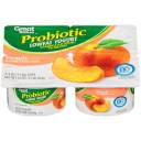 Great Value Probiotic Peach Lowfat Yogurt, 4 oz, 4 count