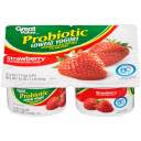 Great Value Probiotic Strawberry Lowfat Yogurt, 4 oz, 4 count