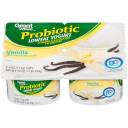 Great Value Probiotic Vanilla Lowfat Yogurt, 4 oz, 4 count