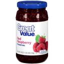 Great Value: Red Raspberry Preserves, 18 Oz