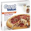 Great Value Rising Crust Three Meat Pizza, 30.5 oz