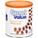 Great Value Roasted And Salted Almonds 16 Oz