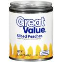 Great Value: Sliced Peaches, 8.75 Oz