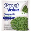 Great Value Steamable Sweet Peas, 12 oz