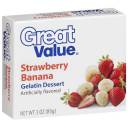 Great Value: Strawberry Banana Gelatin Dessert, 3 Oz