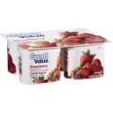 Great Value Strawberry Lowfat Yogurt, 4ct