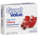 Great Value: Sugar Free Cherry Gelatin Dessert, .3 Oz