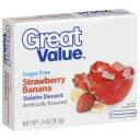 Great Value: Sugar Free Strawberry Banana Gelatin Dessert, .3 Oz