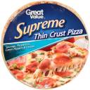 Great Value Supreme Thin Crust Pizza, 18.1 oz
