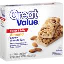 Great Value Sweet & Salty Granola Bars Almond, 6 ct