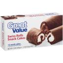 Great Value Swiss Rolls Snack Cakes, 13 oz