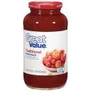 Great Value: Traditional Pasta Sauce, 26 oz