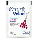 Great Value: Unsweetened Grape Drink Mix, .21 Oz
