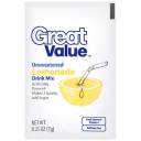 Great Value: Unsweetened Lemonade Drink Mix, .25 Oz