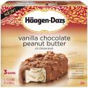 Haagen-Dazs Vanilla Chocolate Peanut Butter Ice Cream Bars, 3 fl oz, 3 count