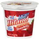 Hiland Light Fat Free Strawberry Yogurt, 6 oz