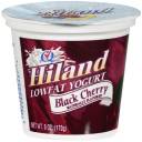 Hiland Lowfat Black Cherry Yogurt, 6 oz