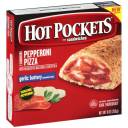 Hot Pockets Sandwiches Pepperoni Pizza in a Garlic Buttery Seasoned Crust, 2 count, 9 oz