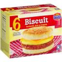 JCP Country Classics Sausage, Egg & Cheese Biscuits, 6 count, 24 oz