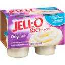 JELL-O Original Rice Pudding Reduced Calorie Pudding Snacks, 4 count, 14.5 oz