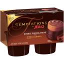 JELL-O Temptations Double Chocolate Pie Pudding Snacks, 4 count, 13.4 oz