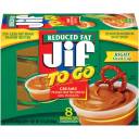 JIF Creamy Reduced Fat To Go Peanut Butter, 8 count