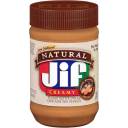 Jif Natural Creamy Peanut Butter, 16 oz