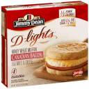 Jimmy Dean Delights Canadian Bacon Honey Wheat Muffin Breakfast Sandwich, 4ct