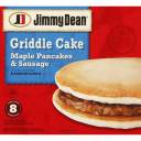 Jimmy Dean Griddle Cake Maple Pancakes & Sausage Sandwiches, 8 count, 32 oz