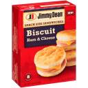 Jimmy Dean Ham & Cheese Biscuit Snack Size Sandwiches, 8 count, 12.64 oz