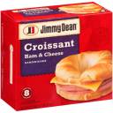 Jimmy Dean Ham & Cheese Croissant Sandwiches, 8 count, 27.2 oz