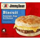 Jimmy Dean Sausage, Egg & Cheese Biscuit Sandwiches, 4 count, 18 oz