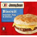 Jimmy Dean Sausage, Egg & Cheese Biscuit Sandwiches, 8 count, 36 oz