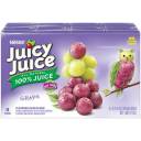 Juicy Juice All Natural 100% Juice Grape Flavored Juice Blend, 6.75 fl oz, 8 count