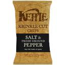 Kettle Brand Krinkle Cut Chips: Salt & Fresh Ground Pepper Potato Chips, 9 Oz