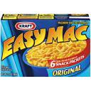 Kraft Original Microwavable Snack Packets Easy Mac Macaroni & Cheese, 6ct