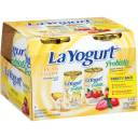 La Yogurt Banana & Strawberry Blended Rich & Creamy Probiotic Lowfat Yogurt, 6 oz, 4 count