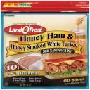 Land O' Frost Honey Ham and Honey Smoked White Turkey Sub Sandwich Kit, 20 oz