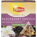 Lipton Herbal Blackberry Vanilla Caffeine Free Pyramid Tea Bags, 18ct