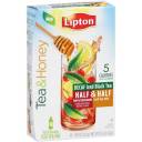 Lipton Tea & Honey Half & Half Decaf Iced Black Tea Mix, 0.15 oz, 10 count