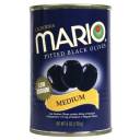 Mario Low Sodium Medium Pitted Black Olives, 6 oz
