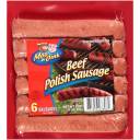 Moo & Oink Beef Polish Sausage, 6 count, 16 oz