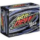 Mountain Dew Pitch Black Soda, 12 oz, 12pk