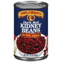 Mrs. Grimes Dark Red No Salt Added Kidney Beans, 15 oz