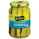 Mt. Olive Bread And Butter Strips No Sugar Added Pickles, 16 fl oz