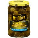 Mt. Olive Kosher Baby Dills Pickles, 24 fl oz