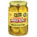 Mt. Olive Old Fashioned Sweet Bread And Butter Jumbo Sandwich Stuffers Pickle Slices, 24 oz