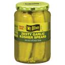 Mt. Olive Zesty Garlic Kosher Spears Pickles, 24 fl oz