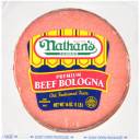 Nathan's Famous Premium Beef Bologna, 16 oz